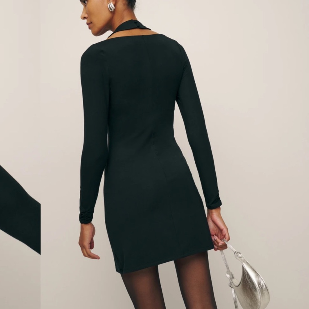 NWT Reformation Black Midi dress - Picture 8 of 8